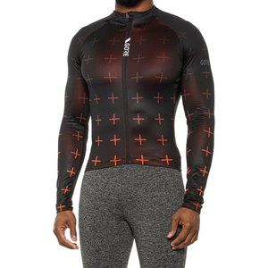 NEW Gorewear C5 Thermo Cycling Jersey - Long Sleeve  Black/Fireball 263sn